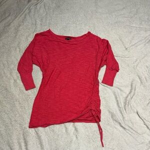 XS Hot Pink Express 3/4 length top